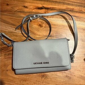 Michael Kors Gray Crossbody Bag